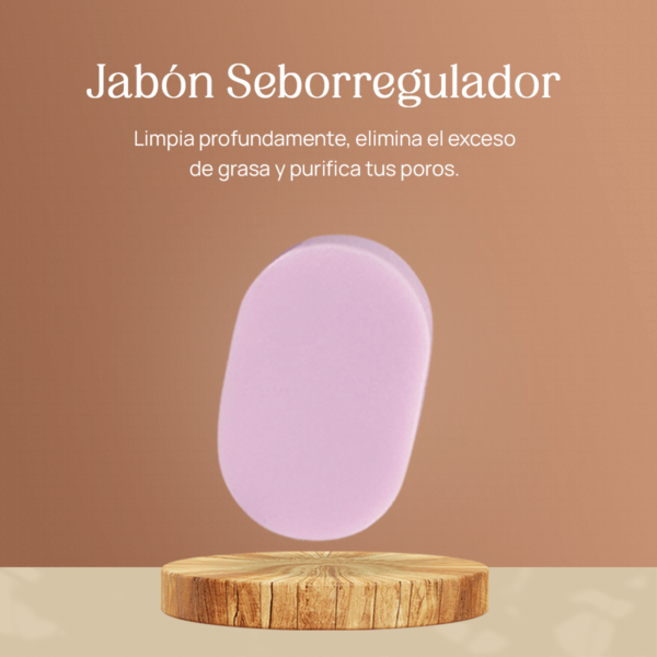 tratamiento de skincare jabón seborregulador de eelow rosado